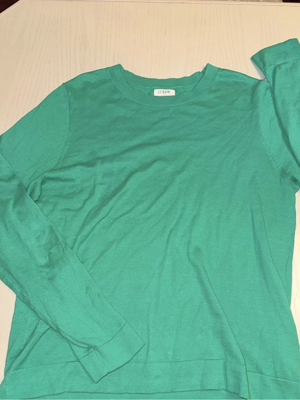 J. Crew Womens Sweater Size Large Green Tesdie Basic Everyday